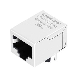 Wholesale HR901170A Single Port Rj-45 Jack 10 / 100 Base-T Magnetics LPJ0022DNL from china suppliers