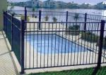 60*60mm Post Size Metal Garden Fencing , Black Rod Iron Fence 2.0m --2.5m Length