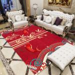 Crystal Velvet Bedroom Sofa Living Room Floor Carpet Noble Elegant New Chinese
