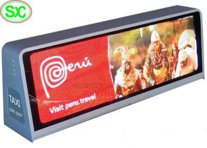 Wholesale P5 Waterproof Digital car Roof Top LED Sign Display taxi car led display screen from china suppliers