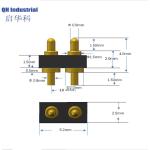 2Pin 3.0mm Pitch Finland Mobile Phone Battery Connector Magnetic Charging