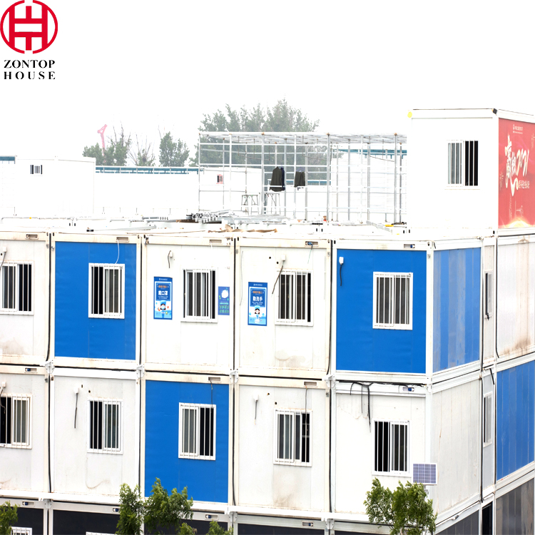 Zontop China Flat Pack Built Storage 2 Shipping Prefab Modular Home Prefabricated Container House