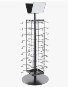 China Wire Countertop Sunglass Display Rack , Portable 36 Pairs Sunglasses Rack Holder on sale