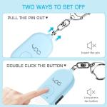 USB Rechargeable 130db Personal Safety Alarm Siren Rape Keychain