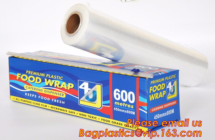PVC Cling Film Plastic Wrap 30CM X 400M Cheap Food Wrap Film, Pvc Cling Film Jumbo Roll, 11 micron pvc stretch food wrap