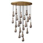 Living Room Modern Rain Round Vintage Farmhouse Chandelier 47''