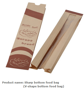 Toast Bread Bakery Packaging Bag Opp Bakery Bag,Toast Bread Packing Bag Custom Printed Food ,Food kraft paper bag/baguet