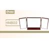 Buy cheap Promotional Hard Sided Gift Boxes Folding Display Wooden Mirror Grave Mirror from wholesalers