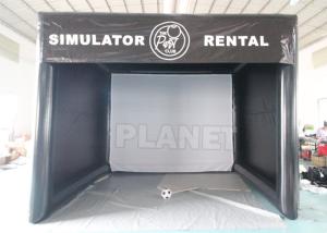 Wholesale Outdoor Indoor Sport Black Custom Logo Inflatable Screen Golf Simulator Tent from china suppliers