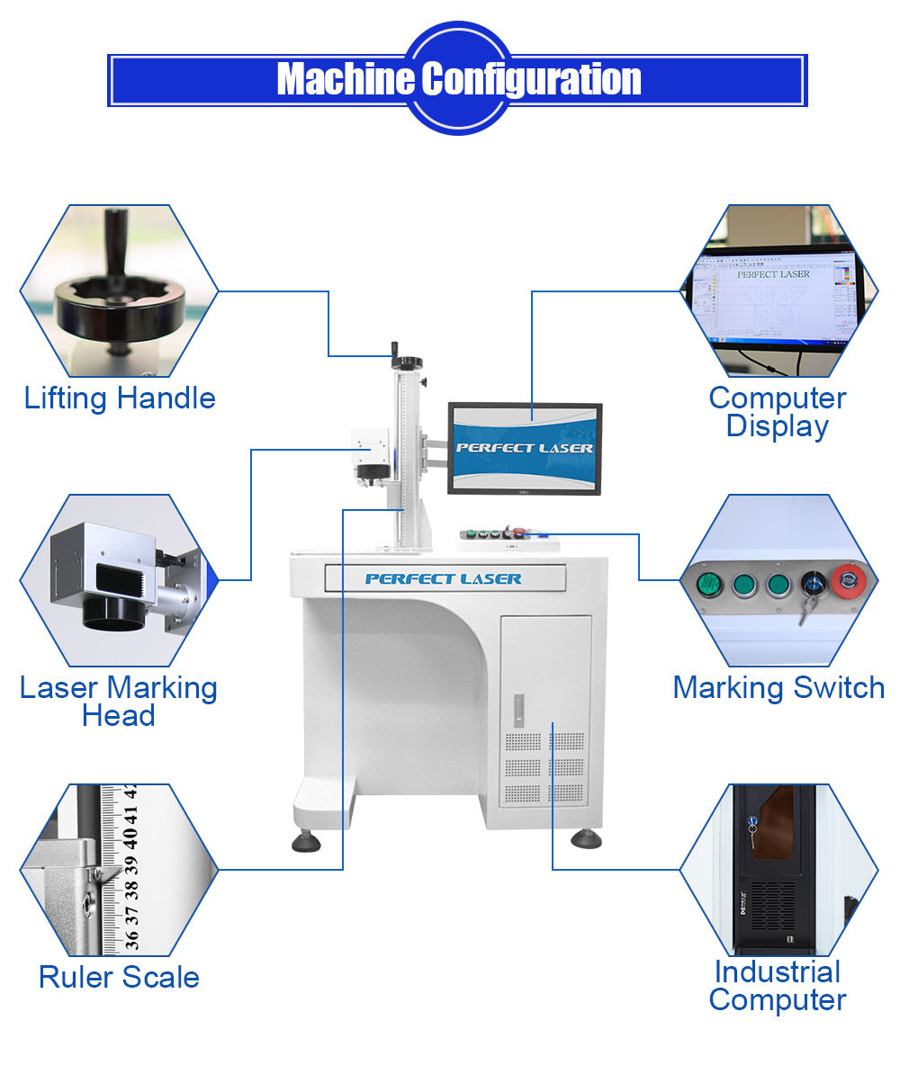 Floor Stand Carbon Steel Laser Marking Equipment 8000mm/S Coding Speed With PC