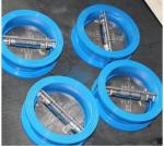 DN80 Pn16 Non Reture Industrial Check Valves Dual Plate Spring Tilting Disc