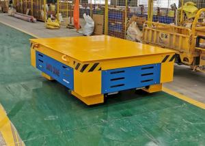 China Adjustable P18 P50 QU100 Rail Electric Transfer Cart For Material Transportation on sale