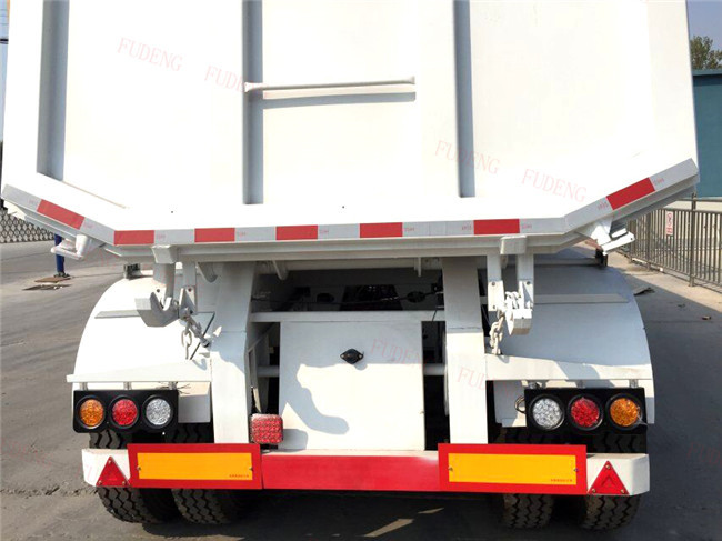 Q345B Steel Frame Tractor Trailer Dump Trailers 50 Tons Load Capacity