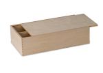 Sliding Top 2 Bottle Wooden Wine Box , Personalized Paulownia Wood Storage Box