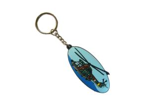 China 3D Double Sided PVC Helicopter Key Chain, Customized Key Chains For Promotional Gifts on sale