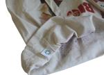 Natural color Eco linen fabric personized printing Tote bag