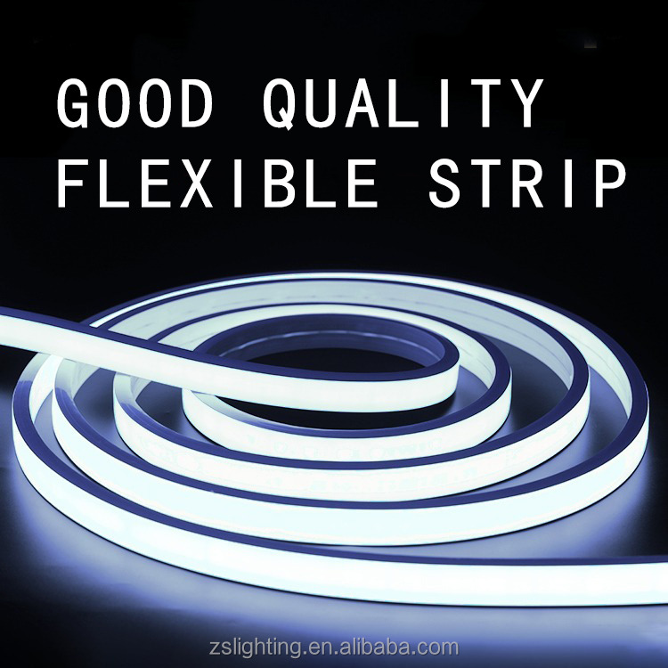 White Led Strip Lights 16.4ft/5m Neon Light Strip 12V Flex Waterproof Neon LED Strip Silicone LED Neon Rope Light For Kitchen Bedroom Indoor Outdoor