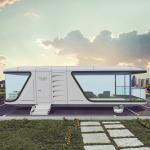 Modern Luxury Space Capsule House Steel Frame Prefabricated Space Capsule Mini