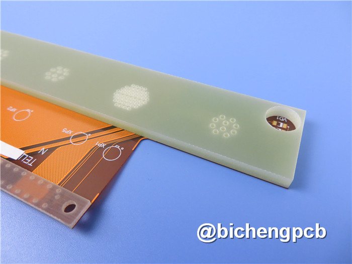 Dual Layer Flexible PCB Built on Polyimide With Immersion Gold and Yellow Mask
