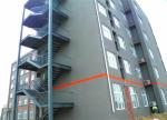 High Rise Buildings Steel Structure Construction / Multi Floors Metal Residence