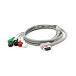 Ge Holter Recorder 5 Lead ECG Cable AHA Snap cable distal 2008594 001