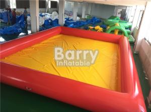 Wholesale Square Yellow And Orange Inflatable Swimming Pool For Kids Playground from china suppliers