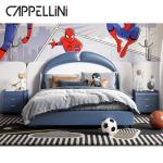 ODM OEM Boys Bedroom Furniture No Folded MDF Board Kids Solid Wood Bed