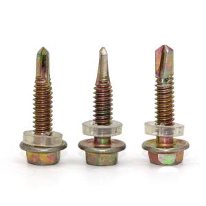 Wholesale Hex Washer Head Self Drilling Drywall Screws With Color Zinc Roofing from china suppliers