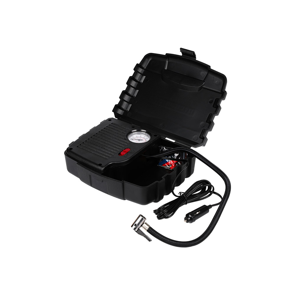 Car Tyre Inflator Kit With Tire Pressure Monitor And Quick Release Chuck