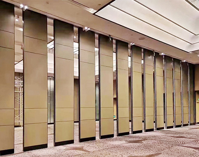Banquet Hall Screen Operable Partition Wall Woodedn Surface Acoustic Absorption