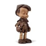 Birch Oak Natural Wooden Art Sculpture Wood Pinocchio Exhibition