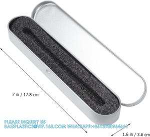 Wholesale Tinplate Box Plastic Hinges Jewelry Box Hinges Metal Pencil Le Pen Pencil Jewelery Box Tin Pen Case Silver Sturdy Pen from china suppliers