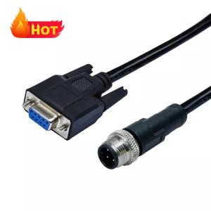 Wholesale 3 - 17 Pin Male M12 5pin Connector D Sub Connector Double End Soldering Cable from china suppliers