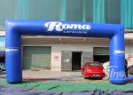 Full digital printing outdoor blue Roma advertising inflatable arch for
