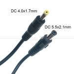 High Quality 18 20 22 24 26 28 AWG 5.5x2.1mm Male to 4.0x1.7mm Jack Male DC