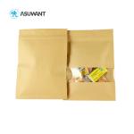 Smell Proof 9 Colors Kraft Paper Pouch Zipper Snack Packing