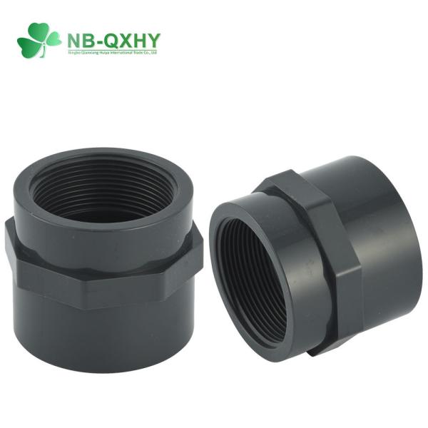 Dn65 Dn100 Pn16 PVC Female Thread Adapter for Pressure Pipe Fitting Size 20mm to