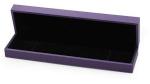 High End Leather Jewelry Box Purple Covering Transparented Acrylic With Paint