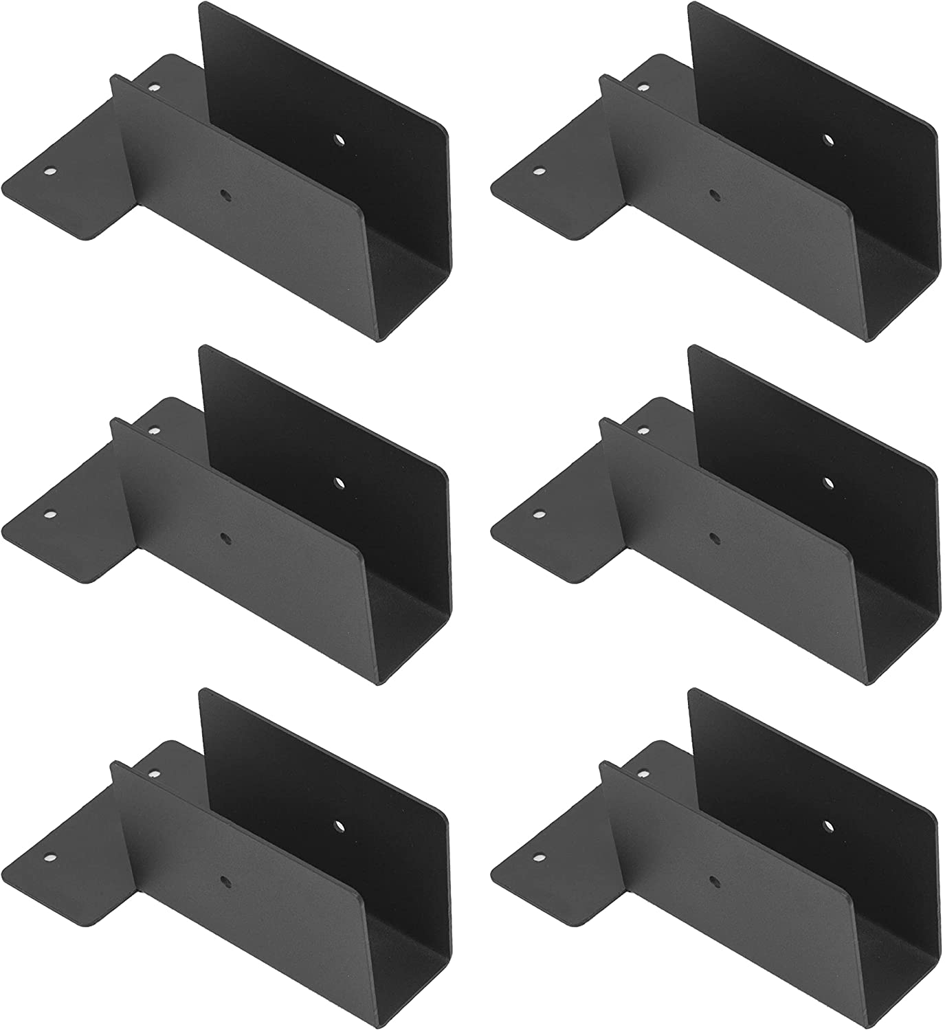 6*6 Black Electrophoretic Coating Metal Steel Wood Connector Pergola Post Base Bracket Kits