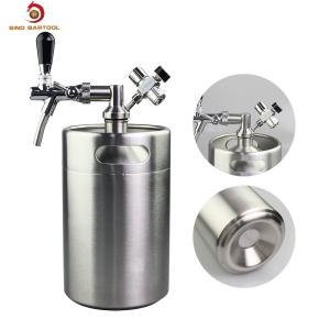 Wholesale Home Brew 5L Single Wall Pressurized Growler Tap System from china suppliers