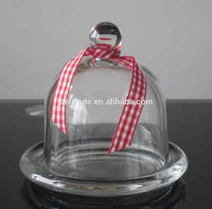 Wholesale Transparent Oval Lead Free Glass Butter Keeper , Clear Butter Plate from china suppliers