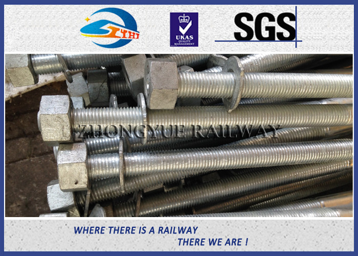 Oxide Black / Plain 8.8 Grade HEX Railway Bolt 24x3x1100mm With GB Standard