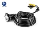 Vehicle Rearview Surveillance Camera Cable With Plastic Connectors 7 Pin To 3