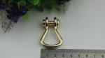 Customized high quality zinc alloy 10mm D shape metal strap buckle for handbag