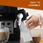 1240W Automatic Cappuccino Maker Fast Heating Foaming Milk Frother Espresso