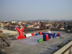 Wholesale Custom High Density, PVC Tarpaulin Inflatable Paint Bunker Trampoline Combo from china suppliers