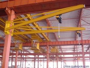 Wholesale BZ0.5 To BZ8 Dock Wall Travelling Jib Cranes Long Movement Without Floor Space from china suppliers