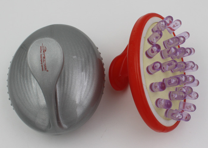 Plastic PS + PP +TPE Hand Held Head Massager Tool / Mini Electric Massager