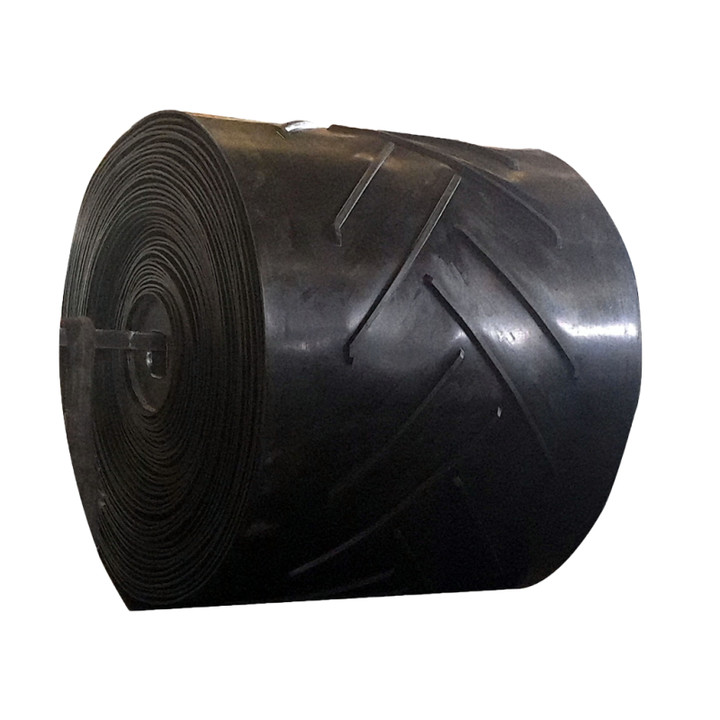 Herringbone Pattern Rubber Conveyor Belts for Smooth Material Conveying