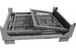 Industrial Mesh Collapsible Pallet Cage Brick Pallet Lifting Cage Four Sided